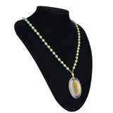 5Pcs Amulet Pendant Multi Purpose Exquisite Workmanship Simple Stylish Appearance Safe Healthy Car Pendant for DecorEmerald Green Big Bead Small Gold Bead