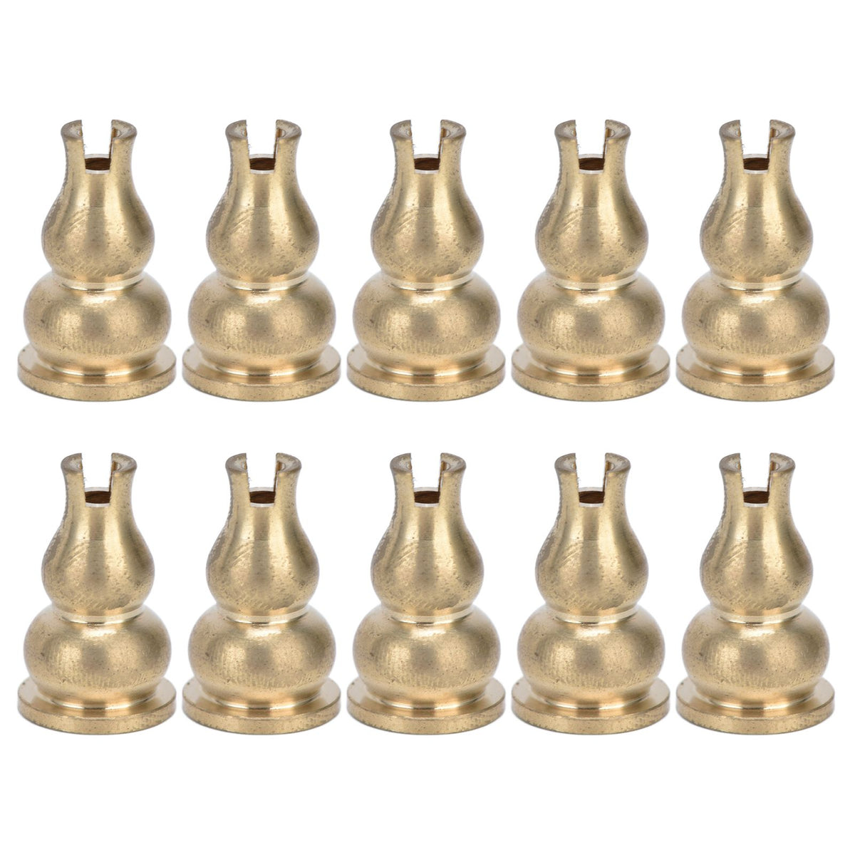 10pcs Incense Burner Gourd Shaped Brass Incense Holder for Home Office Teahouse Living Room Yoga