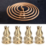 10pcs Incense Burner Gourd Shaped Brass Incense Holder for Home Office Teahouse Living Room Yoga