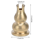 10pcs Incense Burner Gourd Shaped Brass Incense Holder for Home Office Teahouse Living Room Yoga - Extra Image