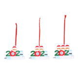 3PCS Personalized Christmas Ornament 2021 Snowman Series Family Members Name Christmas Tree Decorating