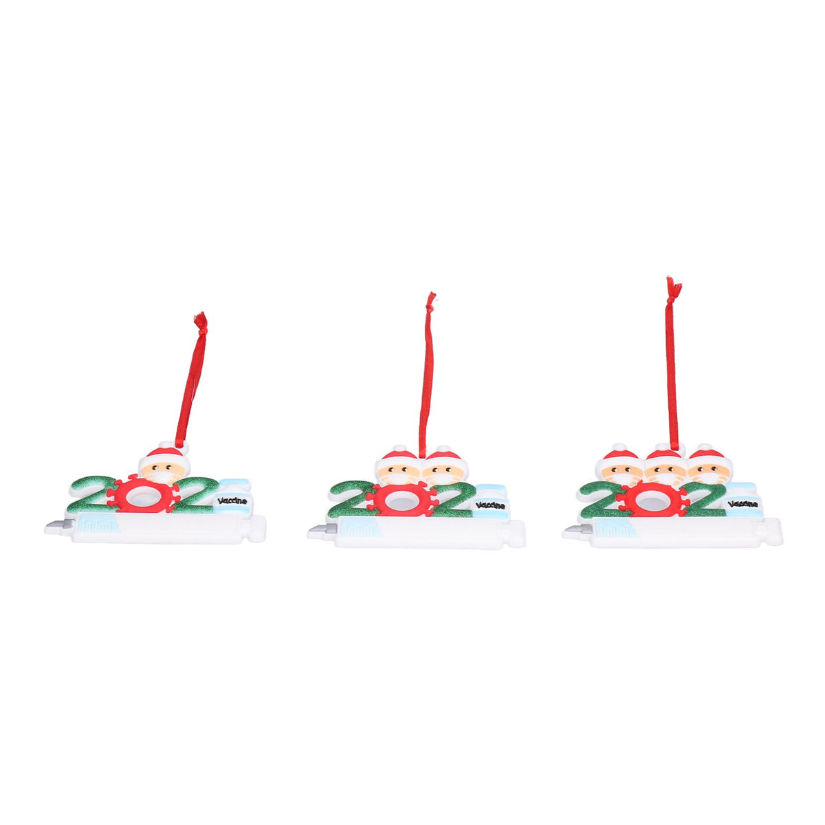 3PCS Personalized Christmas Ornament 2021 Snowman Series Family Members Name Christmas Tree Decorating