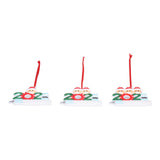 3PCS Personalized Christmas Ornament 2021 Snowman Series Family Members Name Christmas Tree Decorating