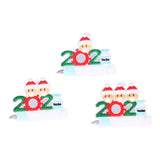 3PCS Personalized Christmas Ornament 2021 Snowman Series Family Members Name Christmas Tree Decorating - Extra Image