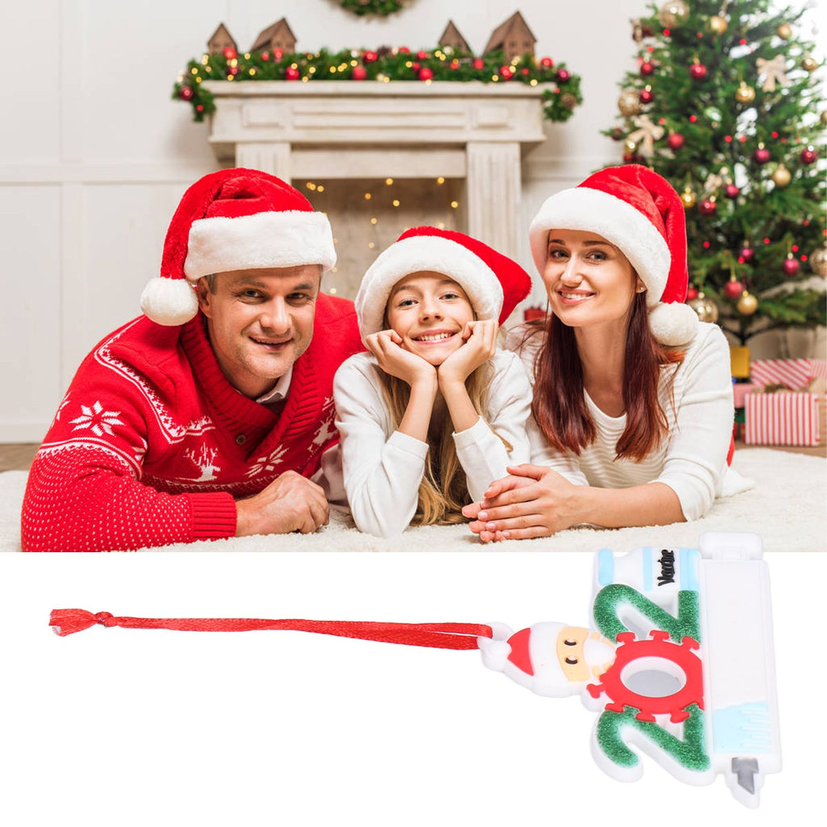 3PCS Personalized Christmas Ornament 2021 Snowman Series Family Members Name Christmas Tree Decorating