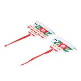 2pcs 2021 Vaccine Christmas Ornaments Hanging Personalized Christmas Tree Ornaments for Friends and FamilyFamily of Two+Seven - Close-Up Angle