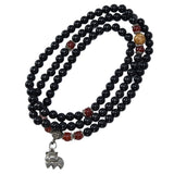 Beaded Bracelets Good Luck Natural Obsidian Bracelets for Women Men Health Wealth Money Feng Shui Jewelry