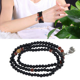 Beaded Bracelets Good Luck Natural Obsidian Bracelets for Women Men Health Wealth Money Feng Shui Jewelry
