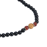 Beaded Bracelets Good Luck Natural Obsidian Bracelets for Women Men Health Wealth Money Feng Shui Jewelry - Extra Image