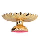 Fruit Tray Retro Style Flat Glossy Durable Alloy Decorative Plate for Temples Sacrifices Home Decoration - Front View