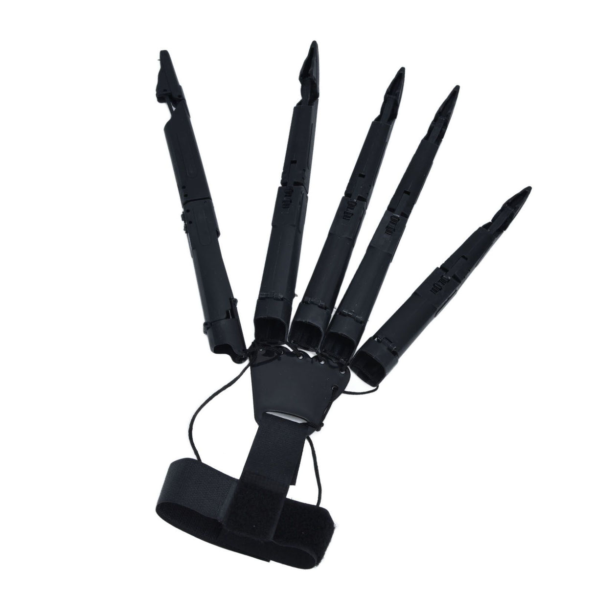 Halloween Articulated Fingers 3 Dimensions Printed Articulated Finger Extensions for Halloween Party CosplayBlack Right Hand