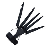Halloween Articulated Fingers 3 Dimensions Printed Articulated Finger Extensions for Halloween Party CosplayBlack Right Hand - Front View