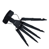 Halloween Articulated Fingers 3 Dimensions Printed Articulated Finger Extensions for Halloween Party CosplayBlack Right Hand - 45-Degree Angle