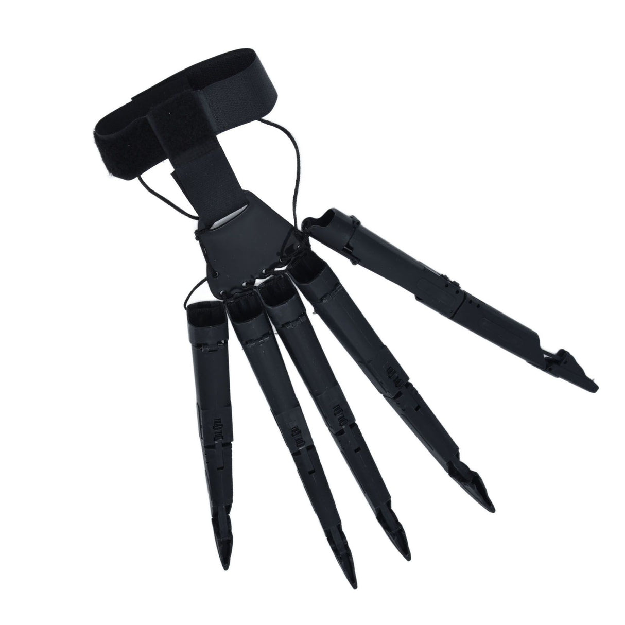 Halloween Articulated Fingers 3 Dimensions Printed Articulated Finger Extensions for Halloween Party CosplayBlack Right Hand