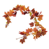 Decorative Artificial Maple Garland Fall Leaf Garland Decoration Thanksgiving Halloween Fake Maple VineTwo Leaf Maple Leaf 7 Leaf Loop