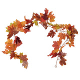 Decorative Artificial Maple Garland Fall Leaf Garland Decoration Thanksgiving Halloween Fake Maple VineTwo Leaf Maple Leaf 7 Leaf Loop