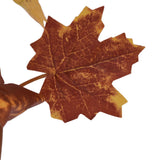 Decorative Artificial Maple Garland Fall Leaf Garland Decoration Thanksgiving Halloween Fake Maple VineTwo Leaf Maple Leaf 7 Leaf Loop