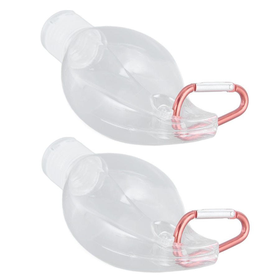 2Set 50ml Travel Bottle with Keychain Flip Cap Plastic Liquid Bottle Refillable Leakproof Transparent Squeeze ContainerMaple Leaf