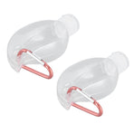 2Set 50ml Travel Bottle with Keychain Flip Cap Plastic Liquid Bottle Refillable Leakproof Transparent Squeeze ContainerMaple Leaf