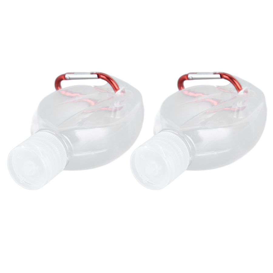 2Set 50ml Travel Bottle with Keychain Flip Cap Plastic Liquid Bottle Refillable Leakproof Transparent Squeeze ContainerMaple Leaf