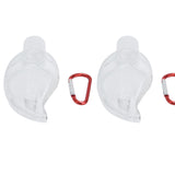 2Set 50ml Travel Bottle with Keychain Flip Cap Plastic Liquid Bottle Refillable Leakproof Transparent Squeeze ContainerMaple Leaf - Extra Image