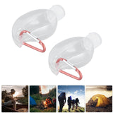 2Set 50ml Travel Bottle with Keychain Flip Cap Plastic Liquid Bottle Refillable Leakproof Transparent Squeeze ContainerMaple Leaf - Extra Image