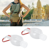 2Set 50ml Travel Bottle with Keychain Flip Cap Plastic Liquid Bottle Refillable Leakproof Transparent Squeeze ContainerMaple Leaf - Extra Image