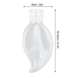 2Set 50ml Travel Bottle with Keychain Flip Cap Plastic Liquid Bottle Refillable Leakproof Transparent Squeeze ContainerMaple Leaf
