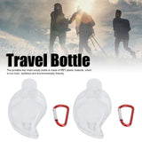 2Set 50ml Travel Bottle with Keychain Flip Cap Plastic Liquid Bottle Refillable Leakproof Transparent Squeeze ContainerMaple Leaf