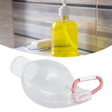 2Set 50ml Travel Bottle with Keychain Flip Cap Plastic Liquid Bottle Refillable Leakproof Transparent Squeeze ContainerMaple Leaf