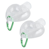 2Set 50ml Travel Bottle with Keychain Flip Cap Plastic Liquid Bottle Refillable Leakproof Transparent Squeeze ContainerHeart Shaped - Extra Image