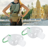 2Set 50ml Travel Bottle with Keychain Flip Cap Plastic Liquid Bottle Refillable Leakproof Transparent Squeeze ContainerHeart Shaped - Extra Image
