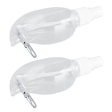 2 Pcs 50ml Travel Keychain Bottles Portable Plastic Clear Leakproof Refillable Empty Squeeze Container for Hand SoapMaple Leaf - Extra Image
