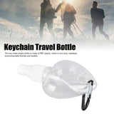 2 Pcs 50ml Travel Keychain Bottles Portable Plastic Clear Leakproof Refillable Empty Squeeze Container for Hand SoapHeart Shaped - Extra Image
