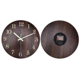 Wood Wall Clock Retro Style Quiet Silent Quartz Movement 3D Luminous Retro Wall Clock for Bedroom Office Kitchen