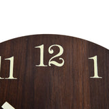 Wood Wall Clock Retro Style Quiet Silent Quartz Movement 3D Luminous Retro Wall Clock for Bedroom Office Kitchen