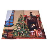 Christmas Tapestry Multi Purpose Exquisite Appearance Polyester Fiber Christmas Wall Tapestry150x150cm