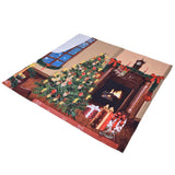 Christmas Tapestry Multi Purpose Exquisite Appearance Polyester Fiber Christmas Wall Tapestry150x150cm - Top-Down View