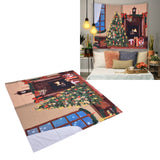 Christmas Tapestry Multi Purpose Exquisite Appearance Polyester Fiber Christmas Wall Tapestry150x150cm - Extra Image