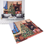 Christmas Tapestry Multi Purpose Exquisite Appearance Polyester Fiber Christmas Wall Tapestry230x180cm