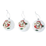3PCS Christmas Ball Foam Hanging Christmas Tree Ornament for Festival Party DecorationWhite - 45-Degree Angle