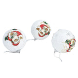 3PCS Christmas Ball Foam Hanging Christmas Tree Ornament for Festival Party DecorationWhite - Extra Image
