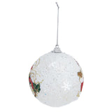 3PCS Christmas Ball Foam Hanging Christmas Tree Ornament for Festival Party DecorationWhite - Extra Image