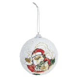 3PCS Christmas Ball Foam Hanging Christmas Tree Ornament for Festival Party DecorationWhite - Extra Image