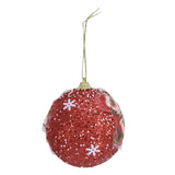 3PCS Christmas Ball Foam Hanging Christmas Tree Ornament for Festival Party DecorationRed