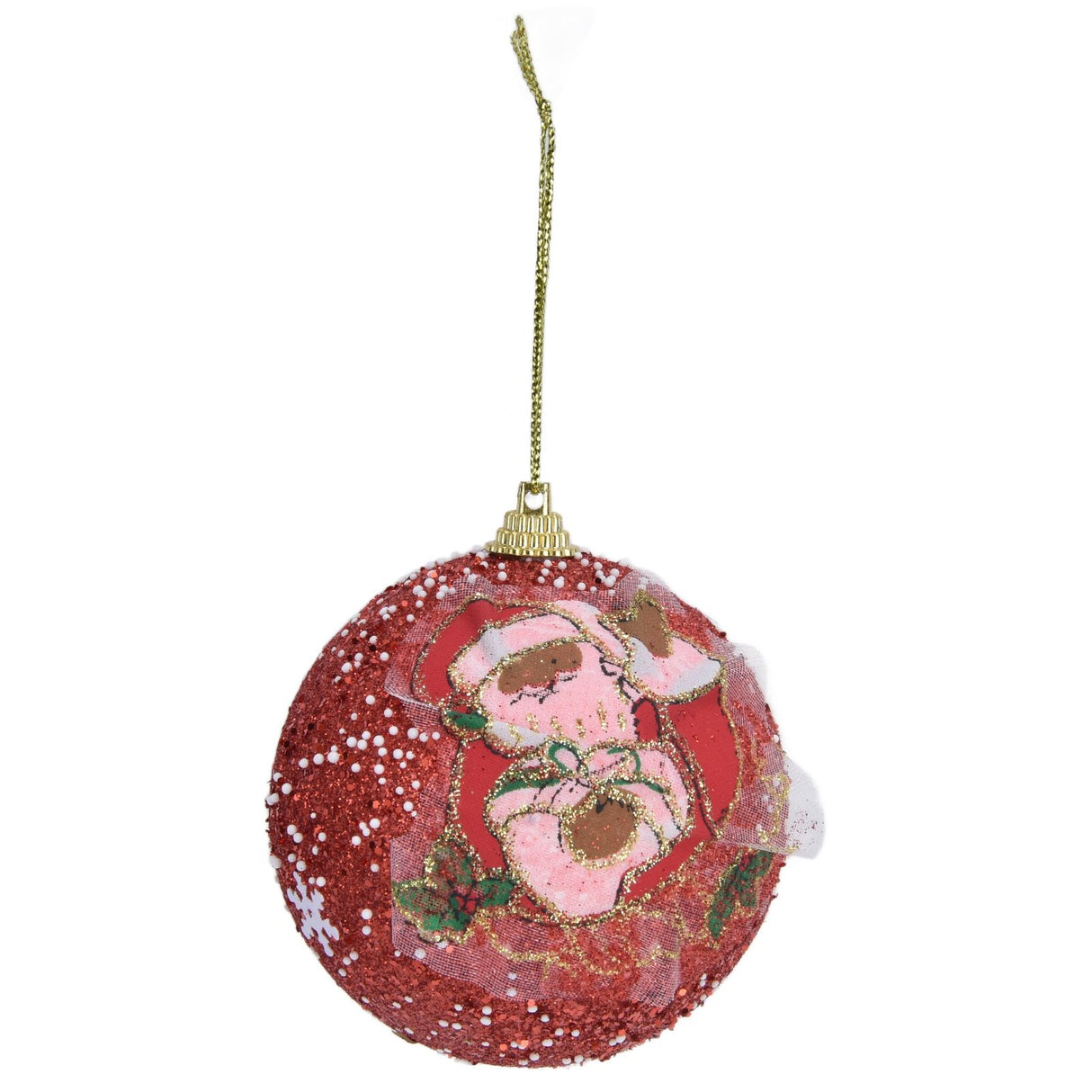 3PCS Christmas Ball Foam Hanging Christmas Tree Ornament for Festival Party DecorationRed