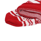 Large Knitted Christmas Stocking with Candy Bag Lovely Christmas Decorations Hanging StockingsDouble Deer - Extra Image