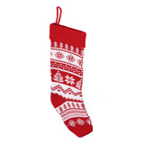 Large Knitted Christmas Stocking with Candy Bag Lovely Christmas Decorations Hanging StockingsChristmas Trees - 45-Degree Angle