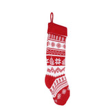 Large Knitted Christmas Stocking with Candy Bag Lovely Christmas Decorations Hanging StockingsChristmas Trees - Extra Image