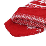 Large Knitted Christmas Stocking with Candy Bag Lovely Christmas Decorations Hanging StockingsChristmas Trees - Extra Image